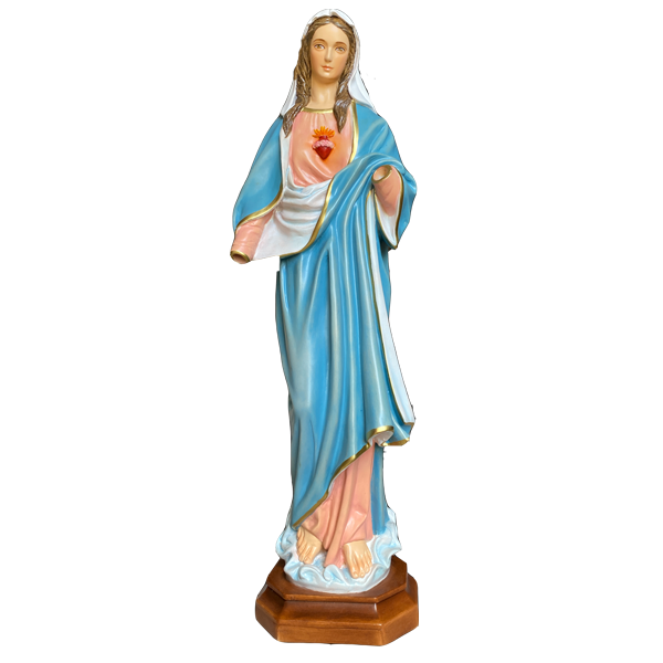 Virgen Corazón de María 60 cm