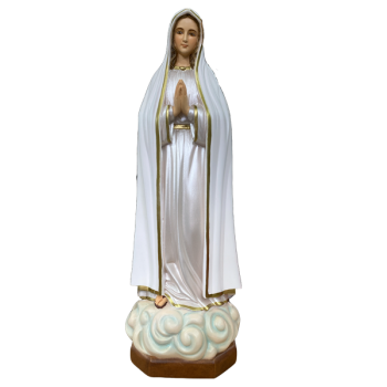 Virgen de Fátima 44 cm gordita sin decorar