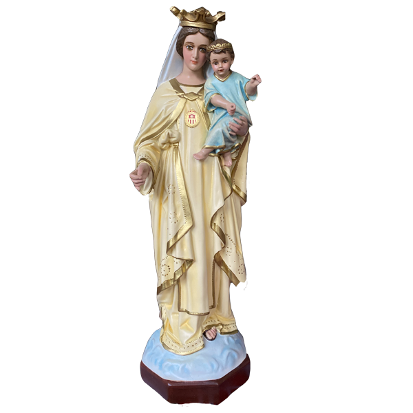 Virgen de la Merced 42 cm con niño